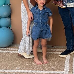 Rylee + Cru Blue Denim Romper
